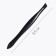 Pinzet begged, narrow, 8.5 cm, black color