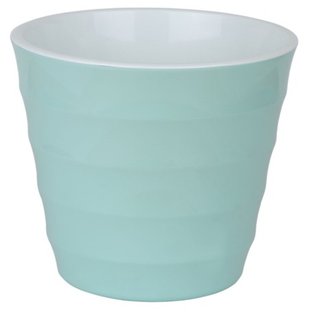 Plastic pot Live-In-Green with the Laura tab, D = 25 cm, 6 l, mint color