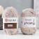 Yarn "mink" 100% polyamide 75m/50g (337 gray-beige)