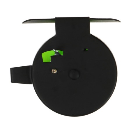 Inertial coil, metal plastic, diameter 5 cm, guide fishing lines, black-salad, 601d-4