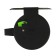 Inertial coil, metal plastic, diameter 5 cm, guide fishing lines, black-salad, 601d
