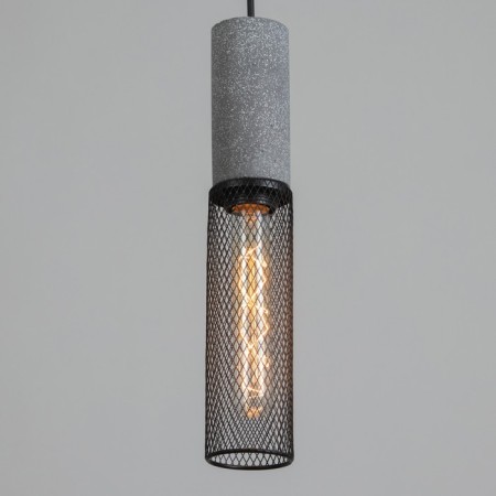 Lamp Bayerlux "Satus" E27 40W gray 6x6x33-130 cm-2