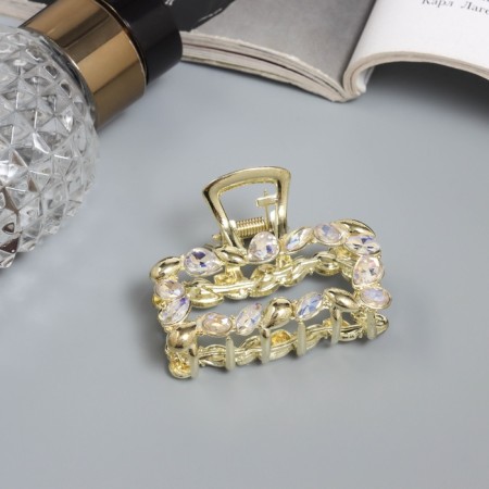 Hair crab "Cowley" straight, 5 cm, gold