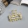 Hair crab "Cowley" straight, 5 cm, gold