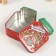 Casket Metal "Bank with cookies" red 15.5x10x5.5 cm