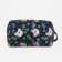 Cosmetic bag with lightning, black color