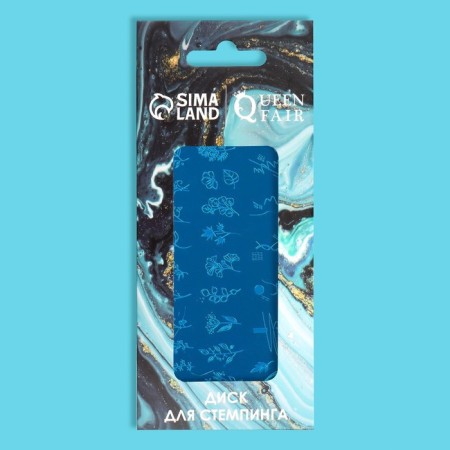 Stamping disk Metal "flowers and leaflets", 12 × 6 cm-3