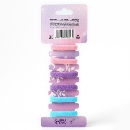 Hair elastic bands “most tender” 6 pcs, 3.5 x 3.5 x 1 cm-2