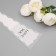 Packet stoop for flowers, "feelings", 12.5+4x45 cm, white