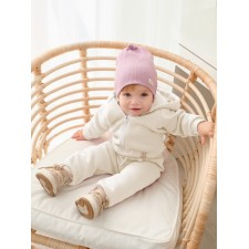 Costume (sweatshirt and trousers) I, Basic Line, height 74-80 cm, milk color