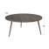 Gouring Ricon table, 800x800x360, grunge/wine metallic