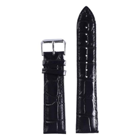 Solomon watch strap 20 mm, genuine leather, L-20 cm, black-1