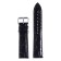 Solomon watch strap 20 mm, genuine leather, L-20 cm, black