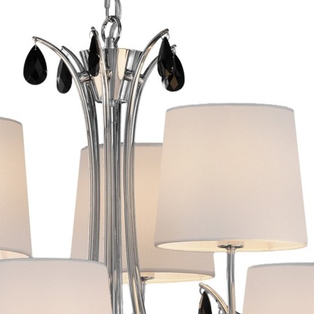 Suspended chandelier Mantra Andrea, E14, 9x20W, 600 mm, color chromium-4