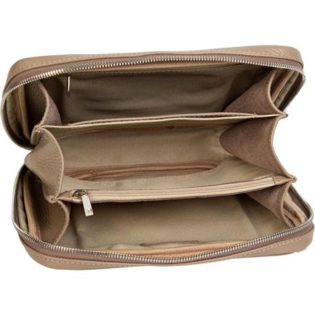 Bag Cross-Bodi with Mumi zipper, beige color-1