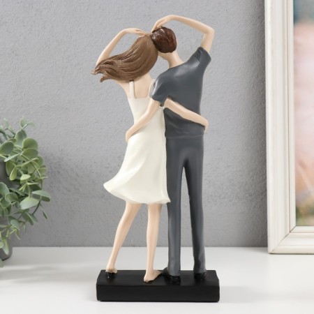 Polystone souvenir "Lovers - one heart for two" 12x6.5x27.5 cm-2
