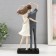 Polystone souvenir "Lovers - one heart for two" 12x6.5x27.5 cm