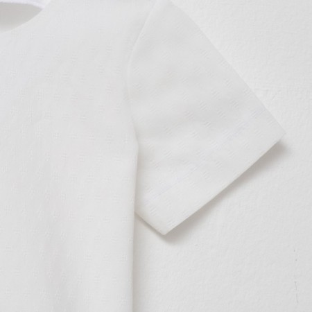 Рубашка для мальчика MINAKU: Cotton Collection цвет белый, рост 122-10