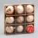 Set of balls plastic 9 pcs "Isabelle" geometry, gold