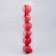 Set of balls plastic D-8 cm, 6 pcs "Fairy Tale" Red