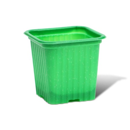 Pot for seedlings, 210 ml, d = 7 cm, h = 6.5 cm, green, in a set of 10 pcs., Greengo-3