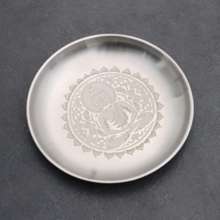Buddha stand for incense, d = 14cm, metal
