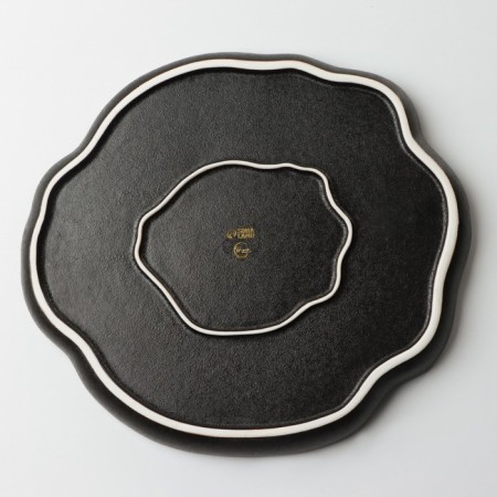 Black Ceramic Nonal Territory, 27 cm, black color-6