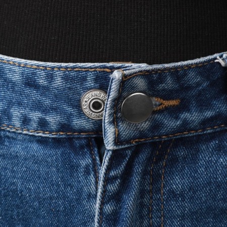 A button for expanding the belt, 17 mm, silver color-5