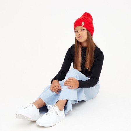Children's hat minku rr 56-58, color red-3