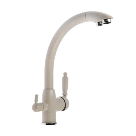 Accoona A5179H-7 kitchen mixer, with output for drinking water, brass, beige