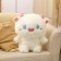 Soft toy "Monster" with horns, 40 cm, white color