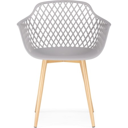 Plastic stool Rikon metal/plastic, natural/gray 58x45x79 cm-1