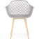 Plastic stool Rikon metal/plastic, natural/gray 58x45x79 cm