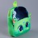 Baby backpack with sequins "Green Dragon", p. 23 × 28 cm