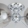 Ceiling chandelier CITILUX “Tommy” CL102170, 66.5x66.5x26 cm, 7x40W, E14, gray color gray