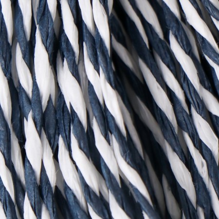 Yarn 100% cellulose "Softino Raffia Color Melange" Washed, white-blue 10m-2