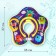Circle of children's neck, for bathing, "monsters", with rattles, two -chamber