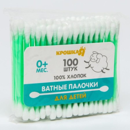 Cotton sticks, package 100 pcs., Plastic, color mix-3