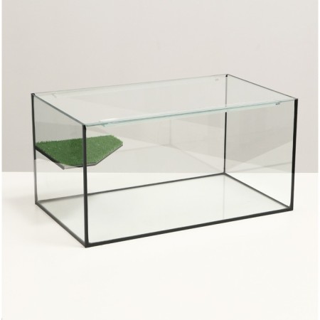 Terrarium with cover glass and bridge 50 liters, 55 x 33 x 29 cm