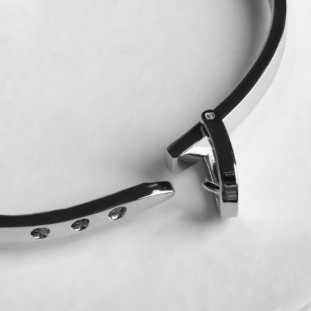 Bracelet "frame" belt, color silver, d = 6.6 cm-1