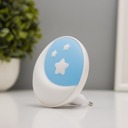 Nightlight "Month with the Gresting" 1W LED light sensor 8.5x8.5x7cm-1