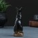 Figure "Egyptian cat" 13x7cm, bronze/marble baby