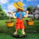Garden figure "Boy with a rocker" 48x40x19cm