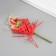 Decorative bouquet "Rose" 5x9 cm, red
