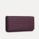 Women's wallet on the button, eggplant color