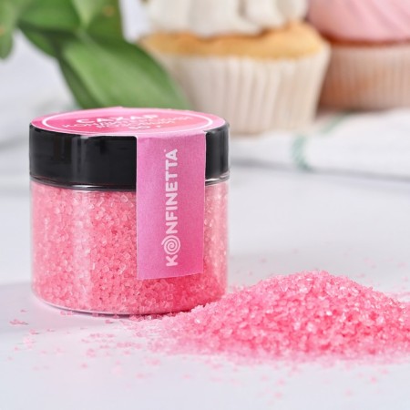 Pink sugar konfinetta for desserts, cakes and drinks, 50 g-2