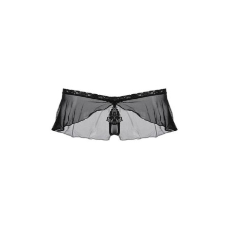 Thongs open with Softline Collection skirt, black color, size m/l-1