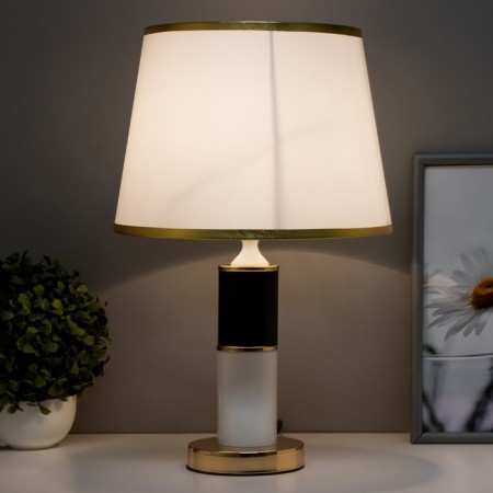 Table lamp Versalya E27 40W white-gold 27x27x47 cm Risalux-2