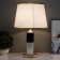 Table lamp Versalya E27 40W white-gold 27x27x47 cm Risalux