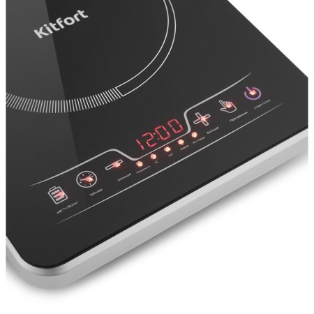 Induction tile KitFort KT-102, 2000 W, 5 programs, 10 modes, timer, black-1